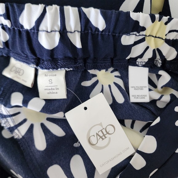 Wide leg flowers pants size S - Picture 6 of 6